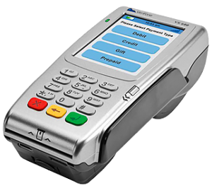 Credit card processing equipment